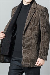 男士中年针织衫时尚潮流新款2023秋冬季商务休闲男装纯色上衣外套图片