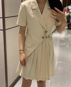 2023夏装新品西装连衣裙图片