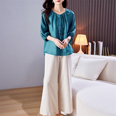 2024夏季新款时尚气质宽松显瘦休闲舒适套装，女装套装/套裙，丽影随形