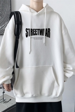 ！2023秋冬男士连帽卫衣百搭潮流外套上衣服WY277P38加绒P48，男装卫衣，电商B220