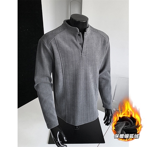 翻领高克重复合银狐绒加绒500克卫衣外套 W983/特P35 深灰色图片