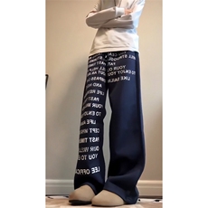 时尚纯色字母印花休闲裤，A061-AX01699-特P40-视频截图，男装休闲裤，电商A061