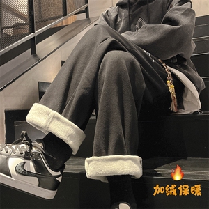 3冬季加绒加厚印花宽松直筒牛仔裤 N360 P40 加绒P50图片