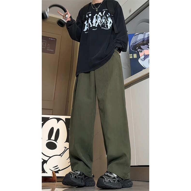 垂坠感直筒西裤秋季新款美式痞帅高级感休闲裤子-A1147TP35控58，男装西裤，电商B241