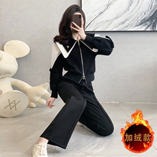 黑色上衣+黑色裤子（加绒款）