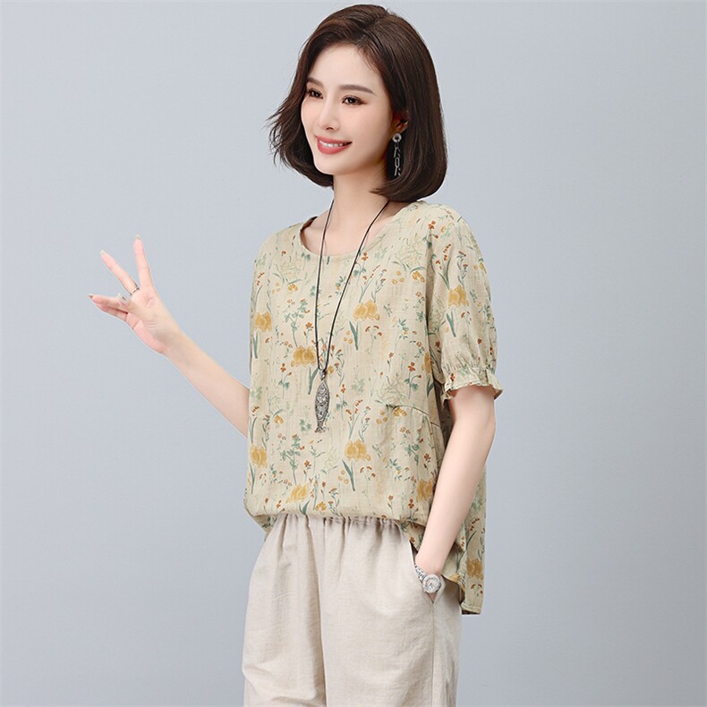 2023年夏季时尚潮流舒适短袖衬衫休闲宽松个性气质,女装衬衫,独衣靓