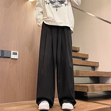 8XL-M特大码风棉麻裤男长裤子宽松直筒型休闲拖地裤k955P65，男装休闲裤，电商D206-1
