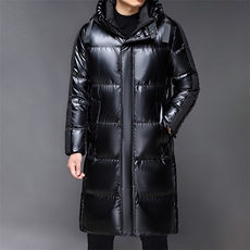 时尚男士外套韩版潮流秋冬季加绒加厚羽绒服加肥大码中长款棉服，男装羽绒服，电商B212（原钱塘6029）