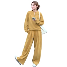 2025冬季新品现货主推加绒加厚卫衣套装2C087-9288-P195-K275，女装卫衣/绒衫，2C087