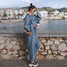 点击率9+！两色！2021牛仔连体裤151A-2088-P140-K198+，女装牛仔裤，淑塔可可