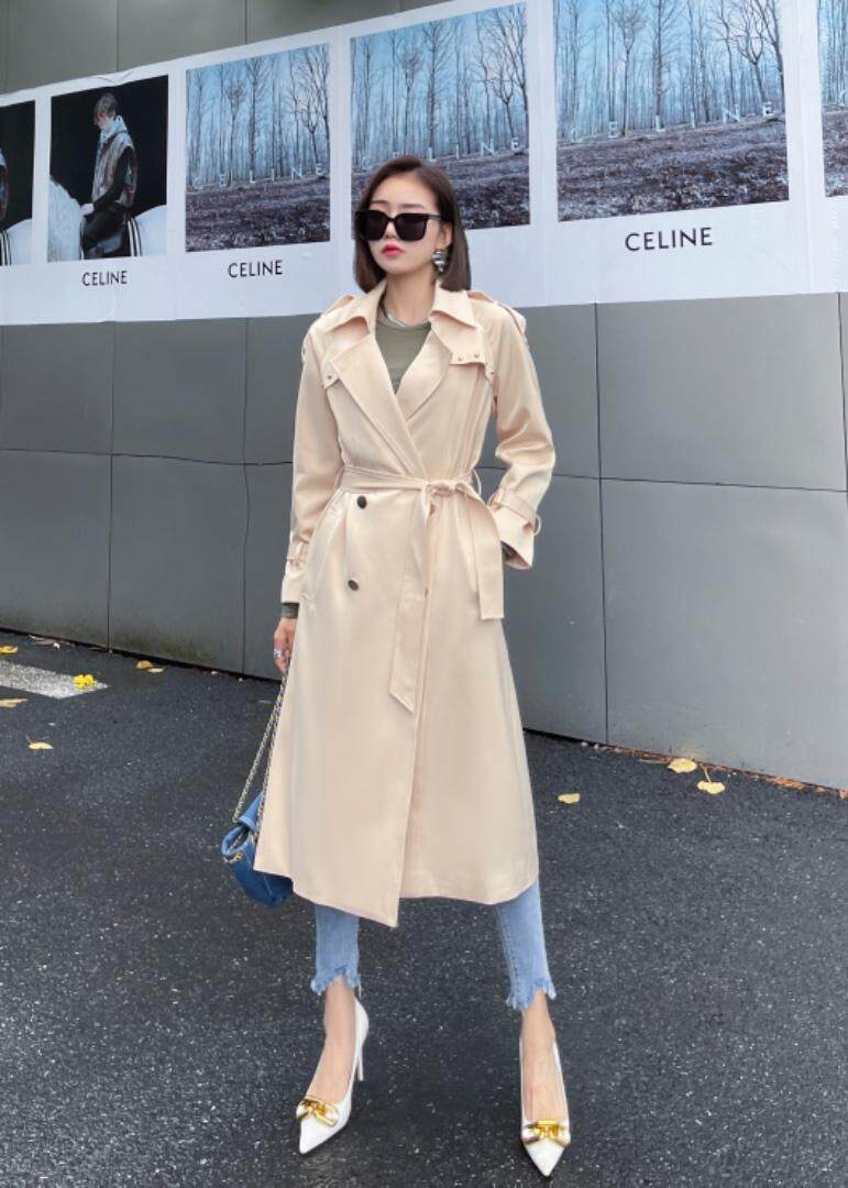 【工厂直营】秋冬新款-净色风衣，接订单，女装风衣，陆氏青云