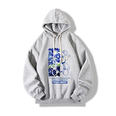 纯棉连帽卫衣男大码运动帽衫宽松薄网格WY2290-P35，男装卫衣，电商A040A