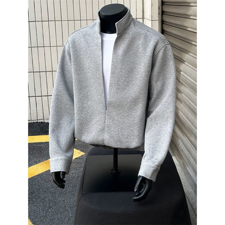 网图秋季美式层次感假两件立领卫衣男TX222Y-P60卫裤TX222K-P48,男装休闲裤,电商C213(原B265)