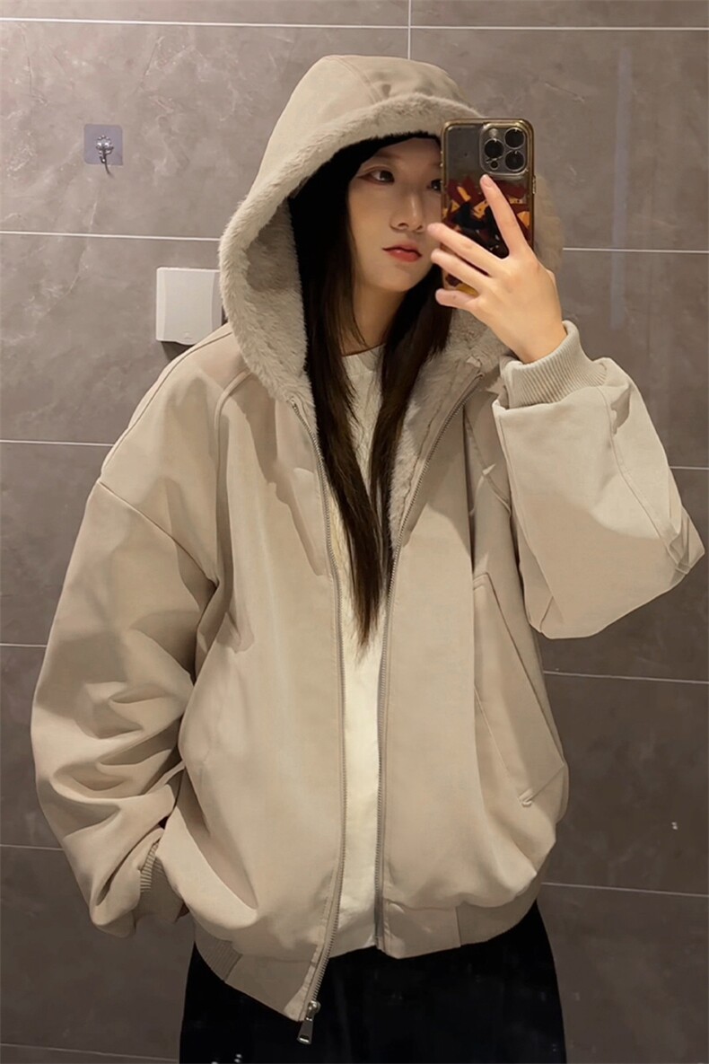 保暖舒适PU皮荔枝纹座山雕连帽新款棉衣男女外套M24988-特P105,男装棉衣,电商A001