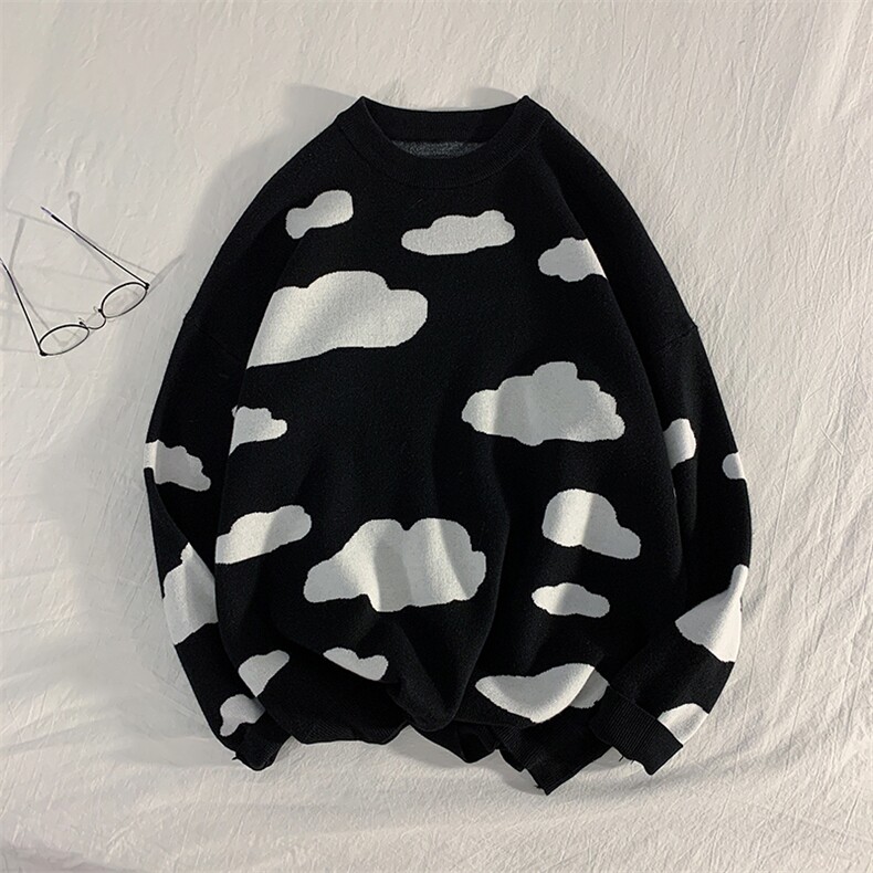 703-M236-P55秋冬云朵毛衣双色提花高品质细纱,男装针织衫/毛衣,星座703