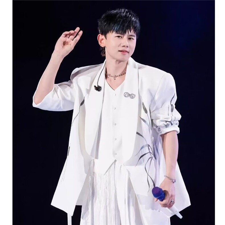 现货DXZ83-批68白色西装外套高级感小众设计两件套，男装西服，星座603-2