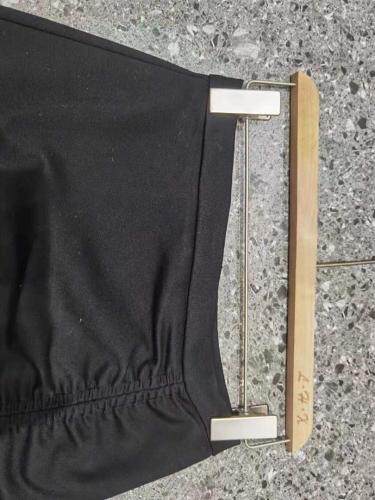 2021年秋季新品长款高腰Ａ字黑色显瘦一步开叉包臀裙，其它，L·H·X