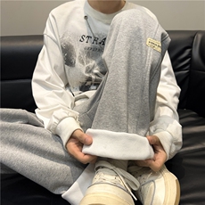 抖音得物品质百搭休闲卫裤212-2-DY149-特P40加绒特P45，男装休闲裤，星座808A-1