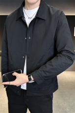 外套男款秋季2025新款翻领简约休闲百搭夹克C317-85216-P105，男装夹克，电商C317