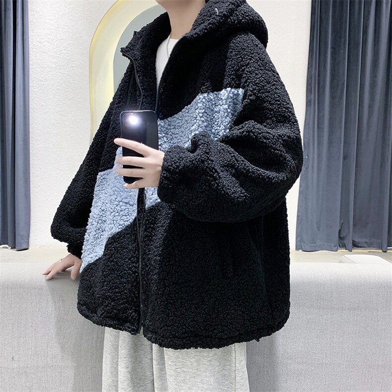 冬装羊羔毛宽松休闲中性情侣棉衣外套上衣男装女装棉袄DM71-P95,男装棉衣,电商D321-1
