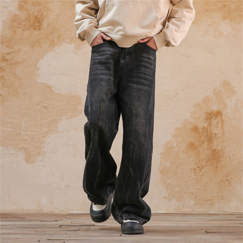 903-YK21-P65S-XXL【深蓝黑色】复古牛仔裤！1,男装牛仔裤,星座903