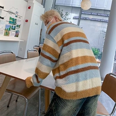 美式圆领毛衣男慵懒风休闲针织衫M5575P58，男装针织衫/毛衣，星座1116-2