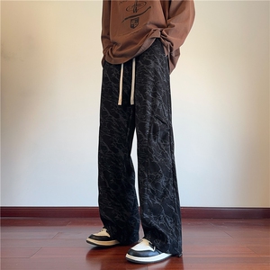 抖音品质秋季新款褶皱灯芯绒宽松伞兵裤B315-K24304-特p35控68图片