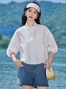 薄款防晒衣女2026新款夏季休闲宽松立领小个子轻薄透气上衣图片
