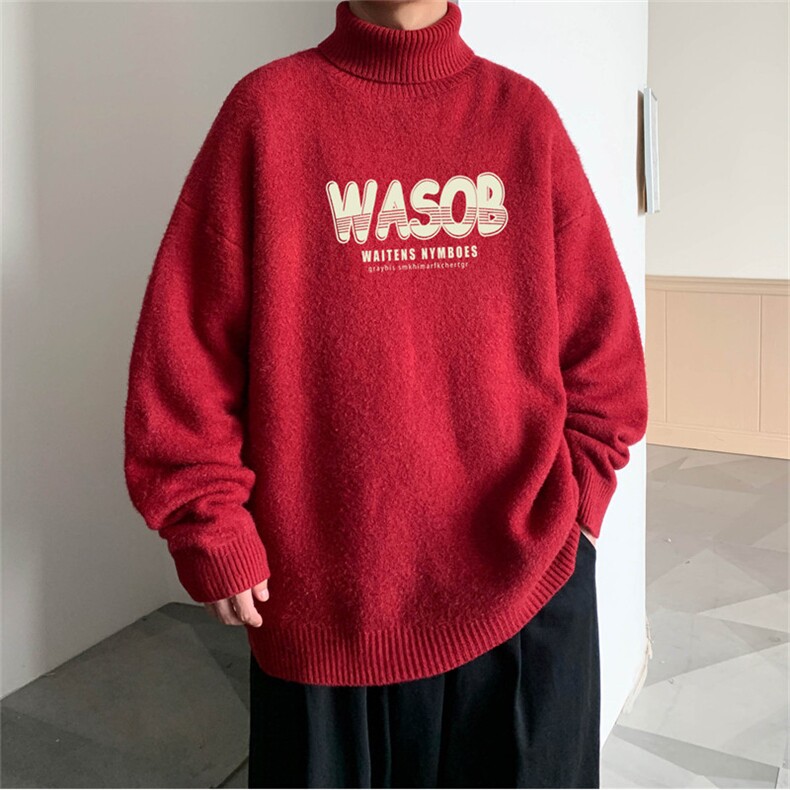 冬季高领毛衣男士加绒加厚翻领男毛线衣MG3363-P55限78加绒+10,男装针织衫/毛衣,电商B370