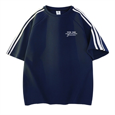 藏青拼白织带