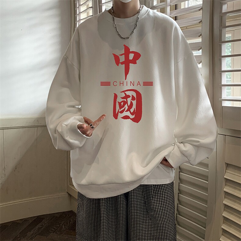圆领卫衣男大码加厚加绒长袖t恤男S6198-P28 加绒款-P33图片