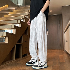 夏季冰丝清凉哈伦裤盘扣新中式风休闲裤宽松脏脏裤 K6699-特P42图片