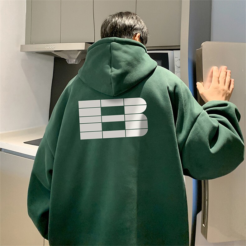 抖音得物供货 可提供视频 秋冬重磅美式宽松连帽卫衣DL1907图片