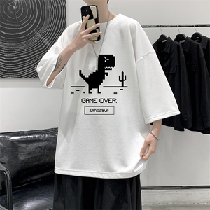 春夏季七分袖t恤男大码五分袖男短袖中袖 Q11315-P30图片