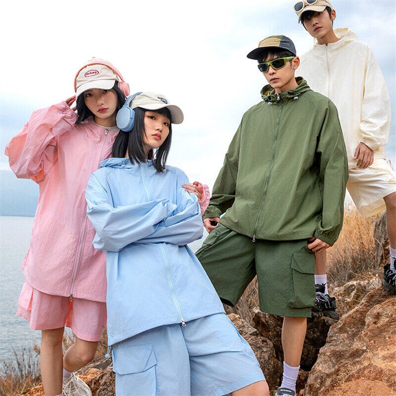 UPF100有报告凉感轻薄透气防晒服上衣，男装防晒衣，星座1206（原A206）