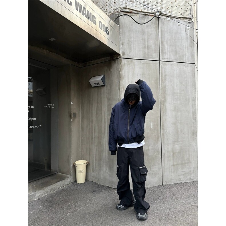 复古飞行员夹克男高级感春秋新款简约立领棒球服外套P15-P65,男装夹克,星座310A-4