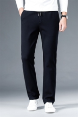 DKH8138男式2023秋冬卫裤橡筋裤锦纶弹力高腰宽松直筒休闲裤P73，男装休闲裤，电商B360