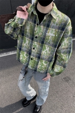 潮牌高街个性衬衫潮流宽松休闲上衣A086-CS2212-特批价30，男装衬衫，电商基地A086