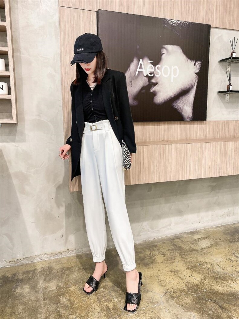 可休闲可时尚的花苞收腿裤，女装，帛糸霓娜