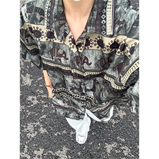 美式夏威夷满印冰丝短袖衬衫男款夏季薄款高级感衬衣垂感度假外套，男装T恤，星座301C-5