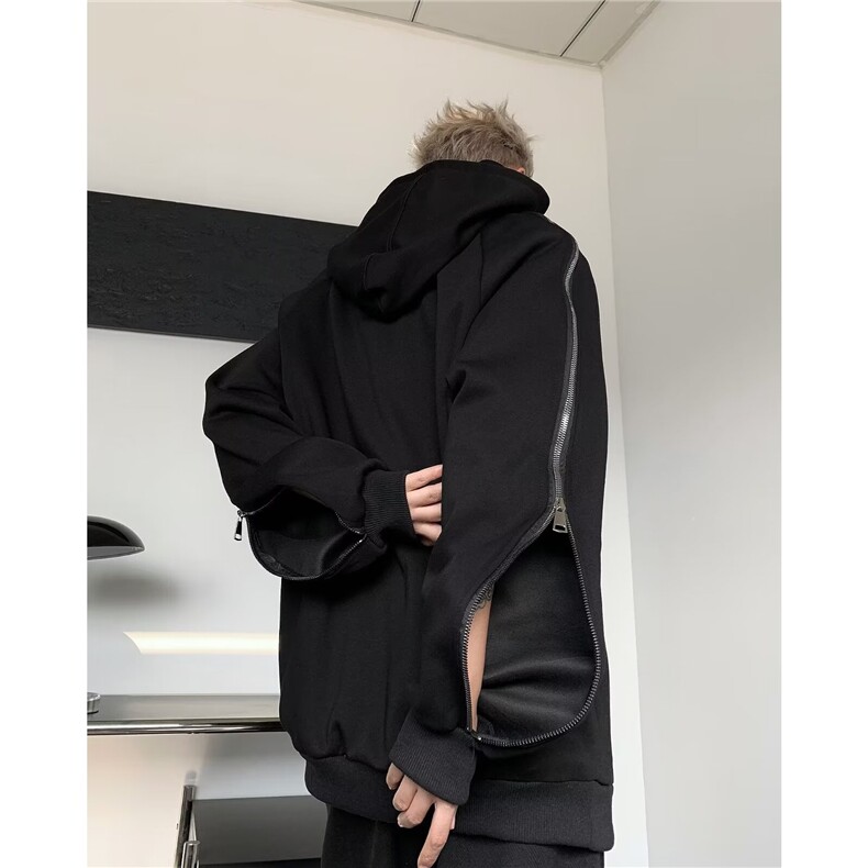 春季新款连帽外套男双拉链卫衣Y769P55,男装卫衣,星座1116-2