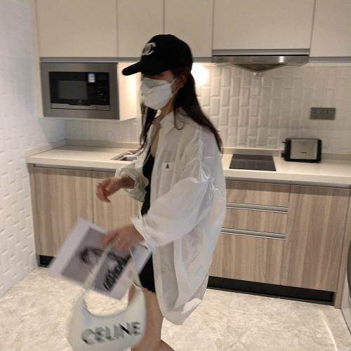 刺绣贝壳衬衫，女装衬衫，XTZ style