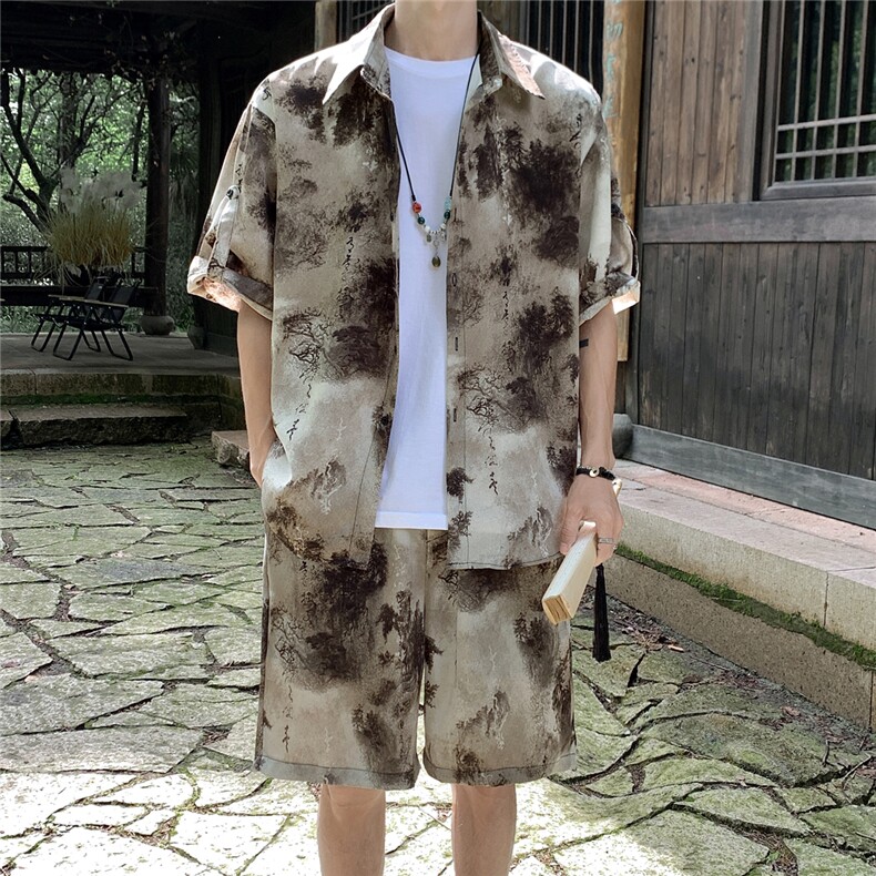 1山水套装TZ77823特P50衬衫DCS77824特P30DK77825特P20套装控98，男装衬衫，星座226-2