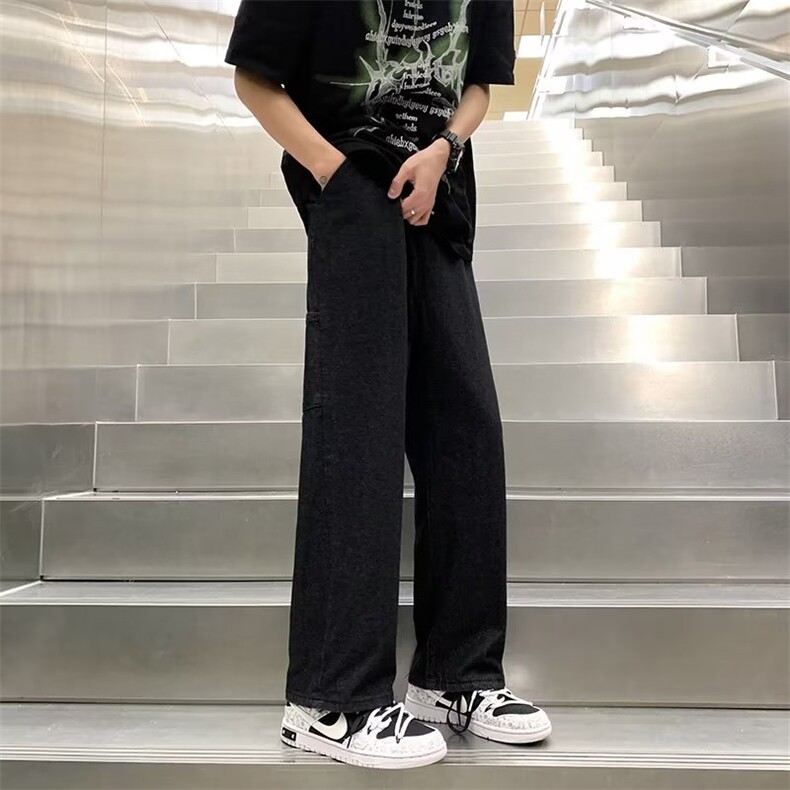 美式牛仔裤男春秋新款休闲直筒裤N1981P36,男装牛仔裤,星座1116-2
