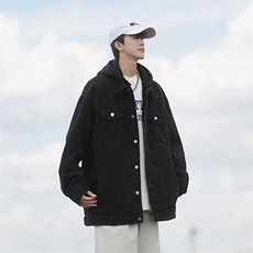 2023春新款牛仔外套潮流百搭复古工装夹克宽松连帽男装JK869-P88，男装夹克，星座1103-3