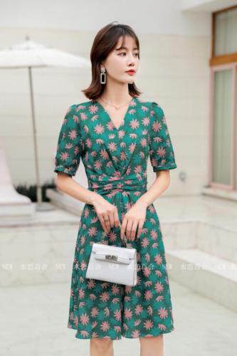 夏装新款，女装，水恋百合