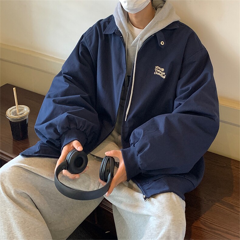 EQ105字母刺绣工装外套男2024新款秋装ins港风棒球服夹克P108,男装夹克,电商C306-1