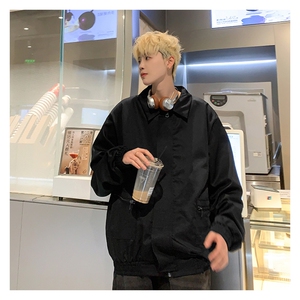 MA180-P70网红高级痞帅春季新品ins西服面料金属拉链垫肩短款夹克,男装夹克,星座1611A-1