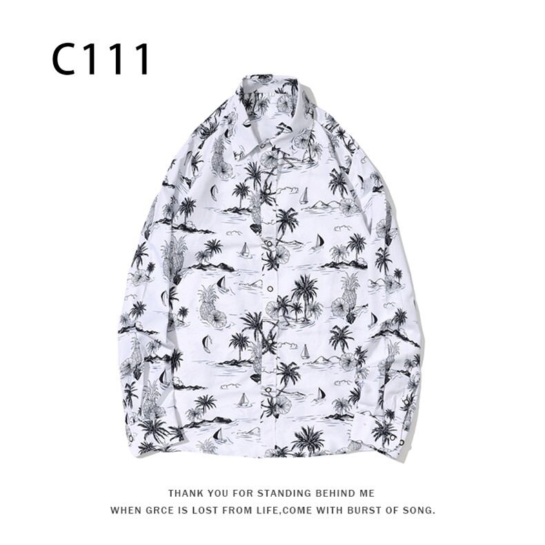 1508-C121-P25秋装新款港风印花长袖衬衫免烫休闲衬衣潮修身上衣,男装衬衫,星座1508-1