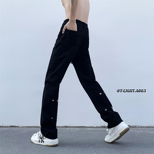 2026夏薄款季美式高街新款修身直筒休闲裤货号K2305P55